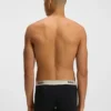 Tre-pack boxershorts med logotyp i midjan i stretchbomull