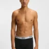 Tre-pack boxershorts med logotyp i midjan i stretchbomull