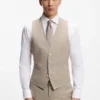 Tredelad slim fit-kostym i mönstrad stretchull Tredelad slim fit-kostym i mönstrad stretchull