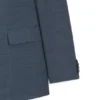 Tredelad slim fit-kostym i mönstrad stretchull