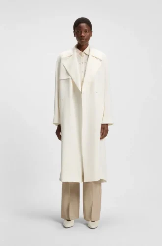 Trenchcoat med tygbälte