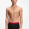 Trepack boxershorts med jacquardmönstrad logotyp i midjan