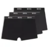 Trepack boxershorts med logotyp i midjan