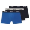 Trepack boxershorts med logotyp i midjan