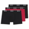 Trepack boxershorts med logotyp i midjan