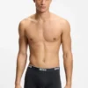Trepack boxershorts med logotyp i midjan