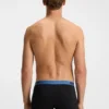 Trepack boxershorts med logotyp i midjan