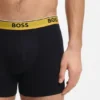 Trepack boxershorts med logotyp i midjan