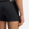 Trepack boxershorts med logotyp i midjan