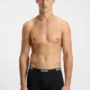 Trepack boxershorts med logotyp i midjan