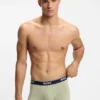 Trepack boxershorts med logotyp i midjan