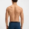 Trepack boxershorts med logotyp i midjan i stretchbomull