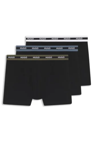 Trepack med boxershorts i stretchbomull