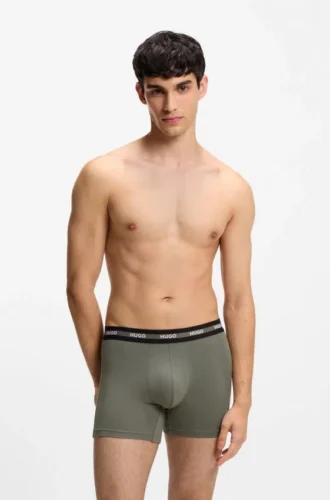 Trepack med boxershorts i stretchbomull