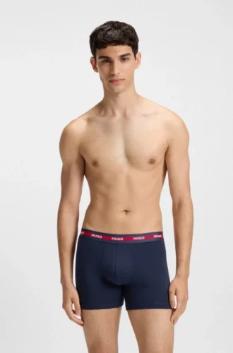 Trepack med boxershorts i stretchbomull