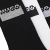 Trepack med korta strumpor med delat logo