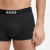 Trepack med stretchiga bomullskalsonger med logotyper