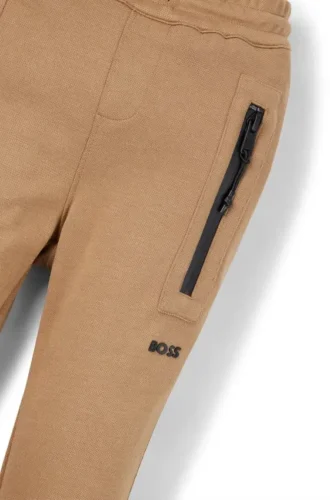 Träningsbyxor för barn i stretchpiqué med logodetalj