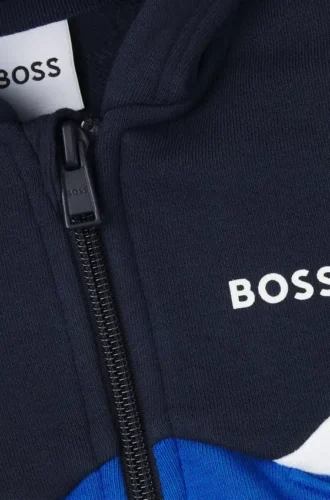 Träningsdräkt för barn med färgblockering och logotryck
