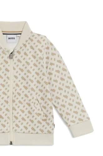 Träningsdräkt för barn med monogrammönster