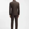 Tvådelad kostym i slim fit i stretchbomull