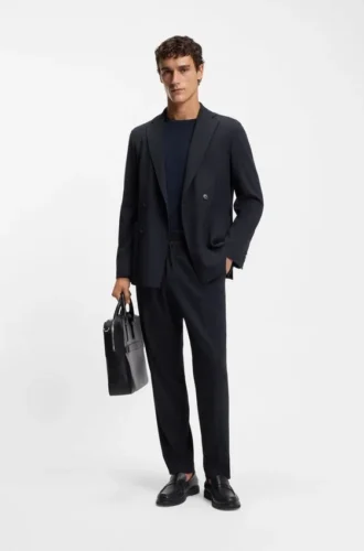 Tvådelad slim fit-kostym i funktionsstretchtyg