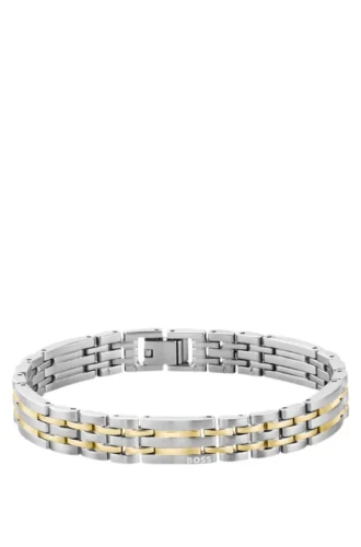 Tvåfärgat armband med flerskedsdesign