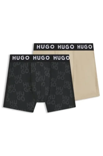 Tvåpack boxershorts för barn i stretchbomull