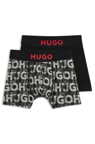 Tvåpack boxershorts för barn i stretchbomull