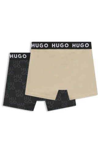 Tvåpack boxershorts för barn i stretchbomull