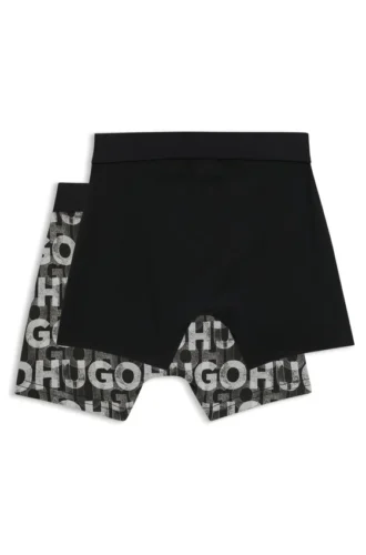 Tvåpack boxershorts för barn i stretchbomull
