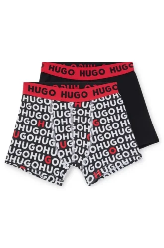 Tvåpack boxershorts i stretchbomull för barn