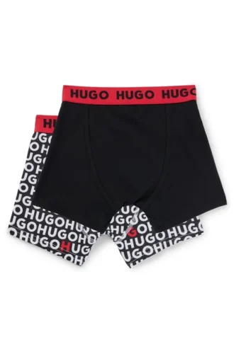 Tvåpack boxershorts i stretchbomull för barn