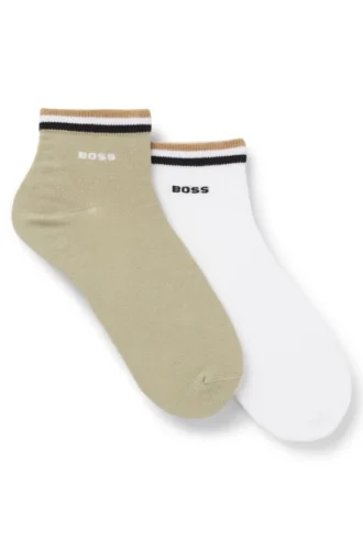 Tvåpack korta shorts med signaturrandiga muddar