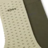 Tvåpack med bomullsblandade strumpor i normal längd