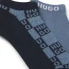 Tvåpack med logostrumpor i ankellängd