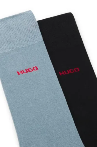 Tvåpack med logostrumpor i midilängd