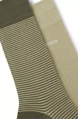 Tvåpack med logostrumpor i normal längd