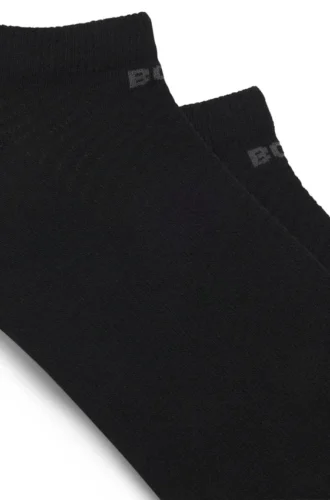 Tvåpack med logotypdetaljerade strumpor i ankelhöjd