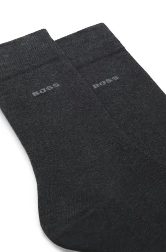 Tvåpack strumpor i mjuk, kompakt bomull