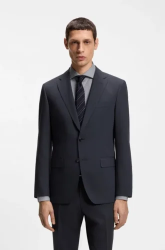 Tvättbar slim fit-kavaj i stretchtyg