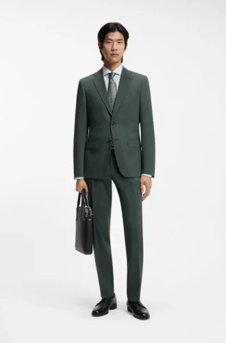 Tvättbar slim fit-kavaj i stretchtyg