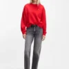 Unisex-sweatshirt i bomullsfrotté med hjärtlogotyp