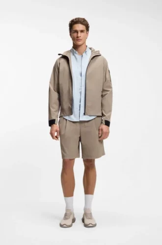 Vattenavvisande shorts i mikrovaffelväv