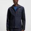 Överdimensionerad overshirt i japansk styv denim Överdimensionerad overshirt i japansk styv denim