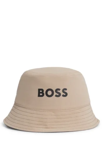 Vändbar bucket hat för barn i bomull och ripstop