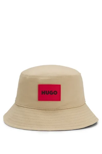 Vändbar bucket hat för barn i bomullstwill