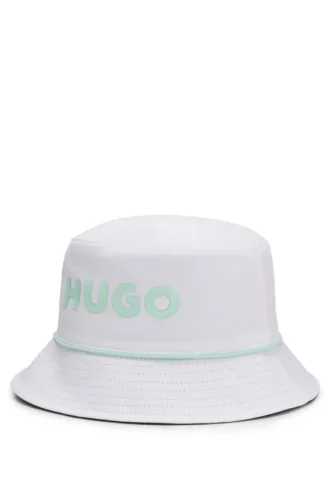 Vändbar bucket hat för barn i bomullstwill
