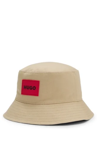 Vändbar bucket hat för barn i bomullstwill